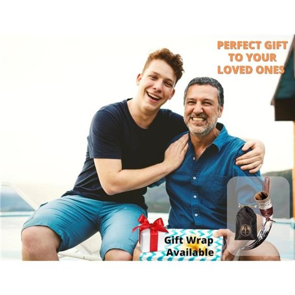 Viking Drinking Horn - 12 Inch with Leather Holster | 100% Authentic Handmade - Picture 7 of 12